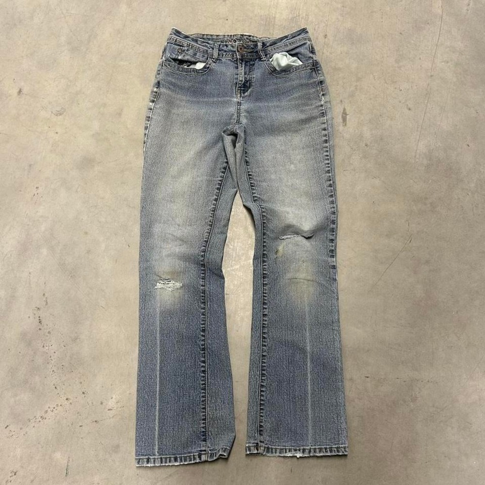 Y2K Dark‎ Wash Low Rise Bootcut Fall Essential Jeans